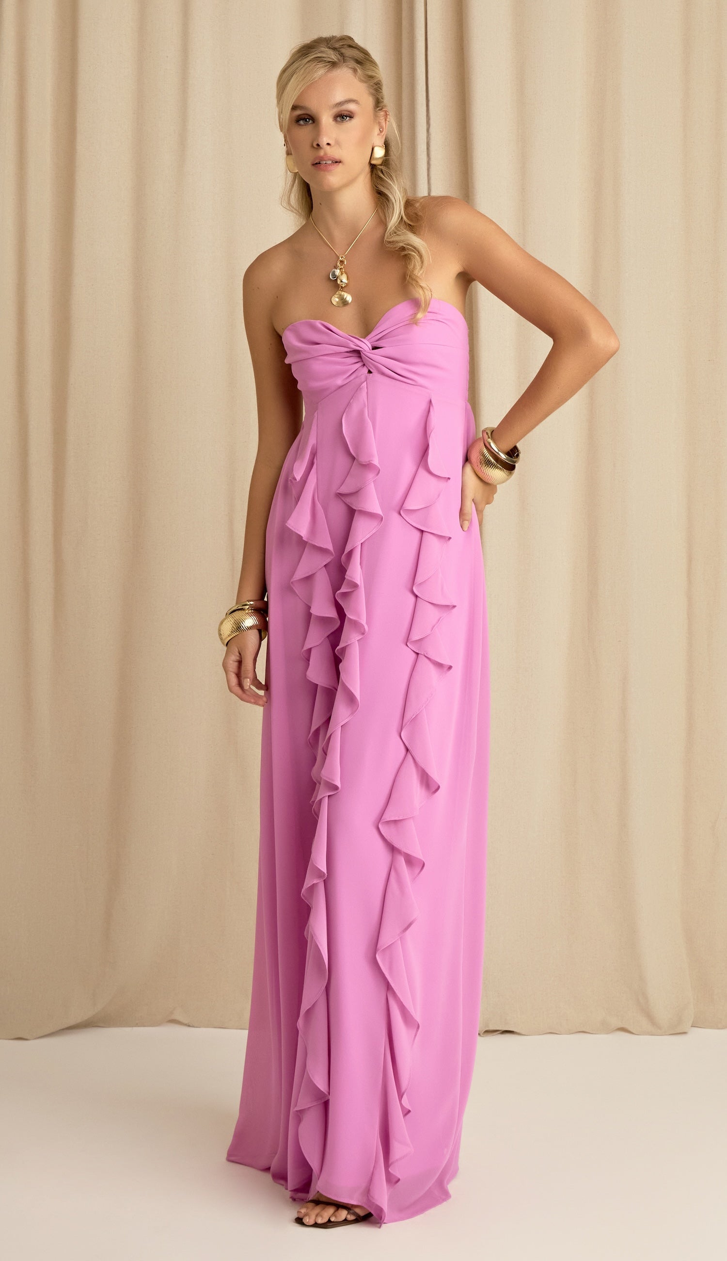 Vestido Jamine Rosa