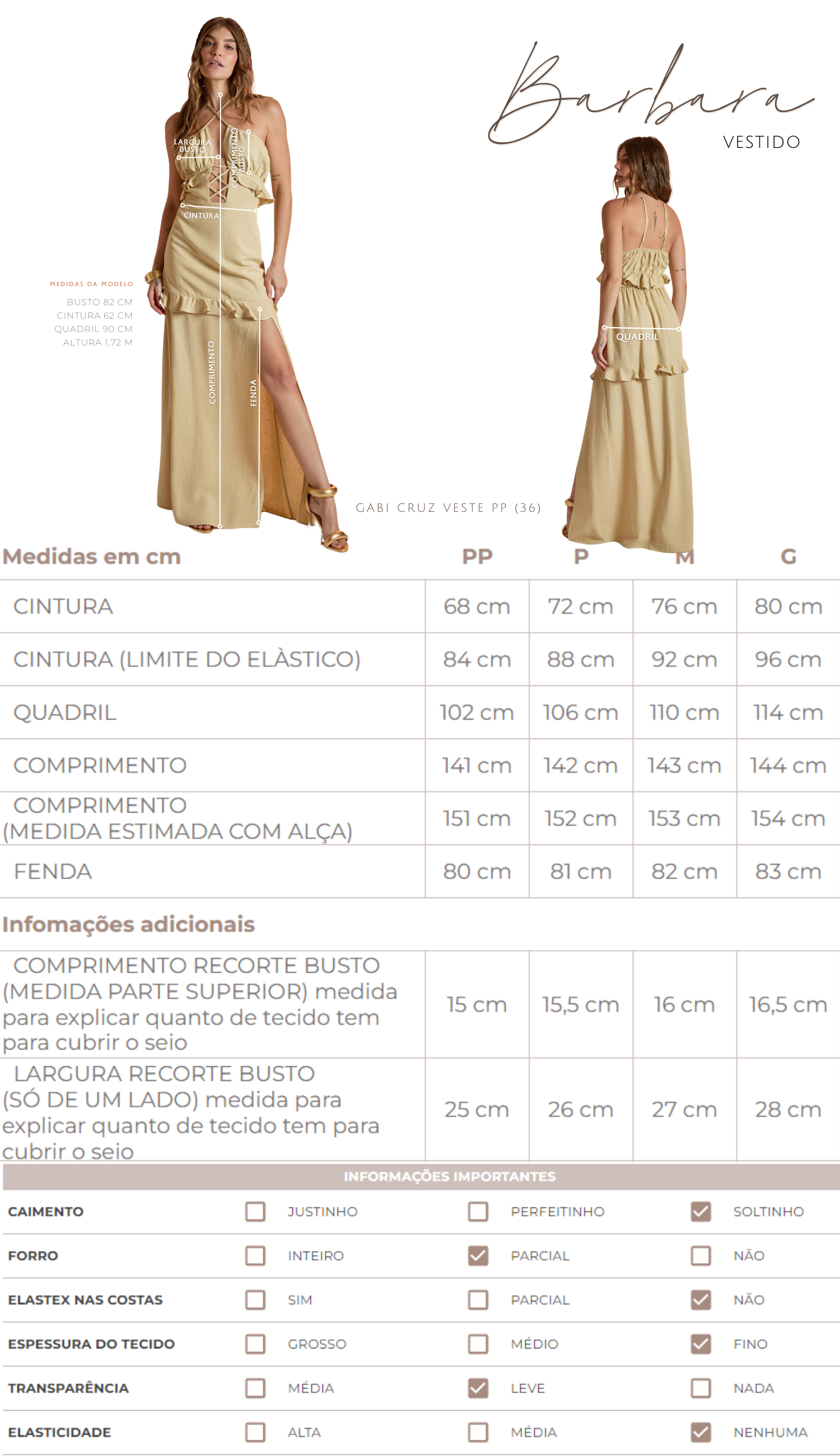 Vestido Barbara Natural